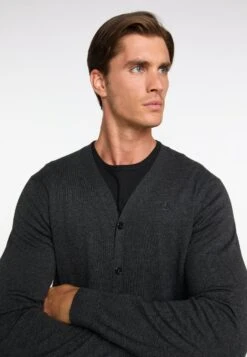 Dreimaster MarkaniCardiganDunkelgrau Melange Uomo Maglieria 4DR22Q053-C11 -Dreimaster 6a029aaf022741e689043933be4b0fbc