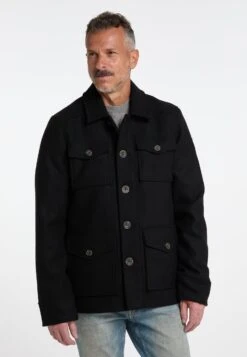 Dreimaster Übergangs Aus Cappotto CortoSchwarz Uomo Cappotti 4DR22T0BJ-Q11