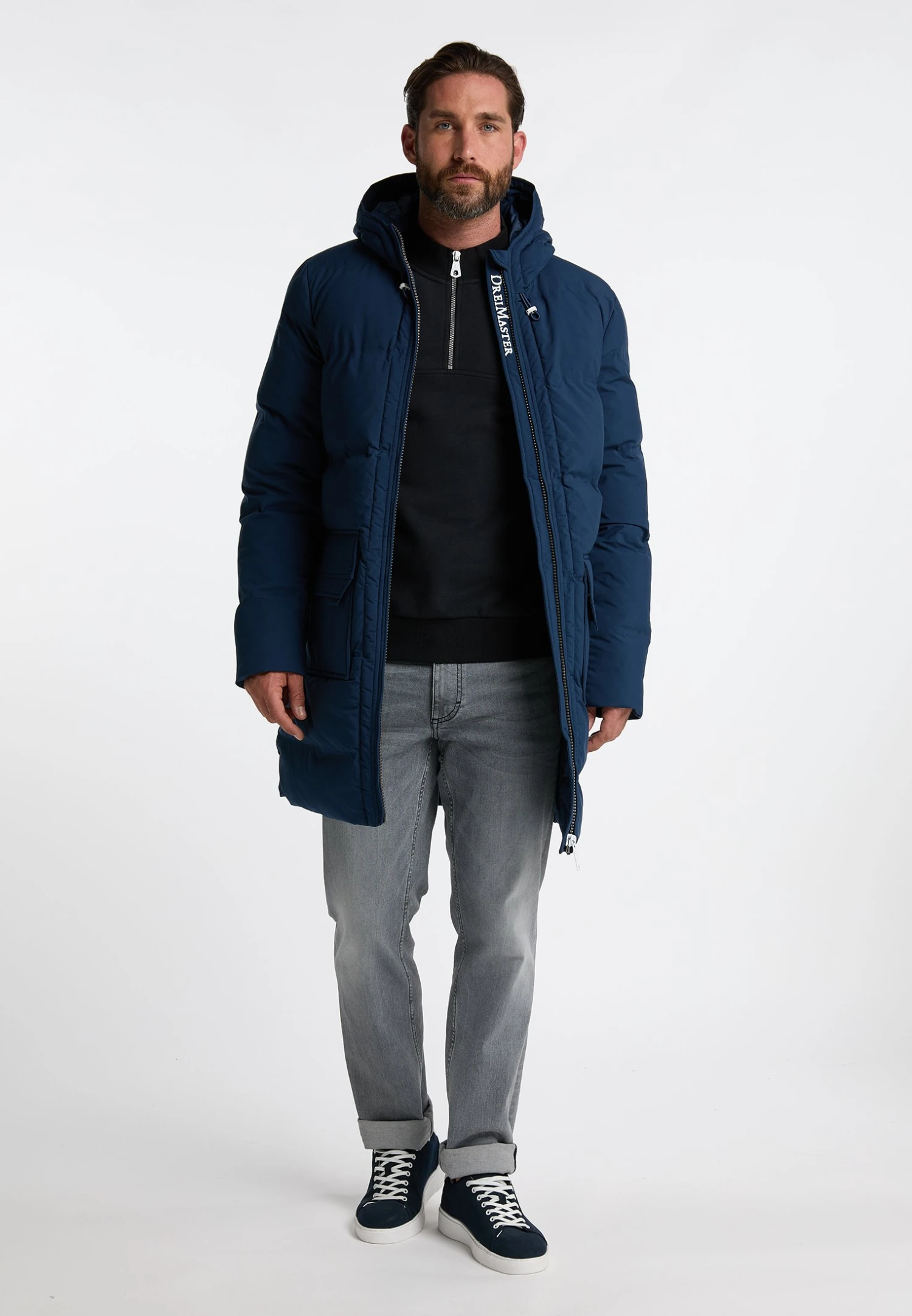 Dreimaster Winter Mit Wattierung- Cappotto Invernale - Dunkelmarine Dreimaster Winter Mit Wattierung- Cappotto Invernale - Dunkelmarine -Dreimaster b661ac578261456d829a47fc9232a644