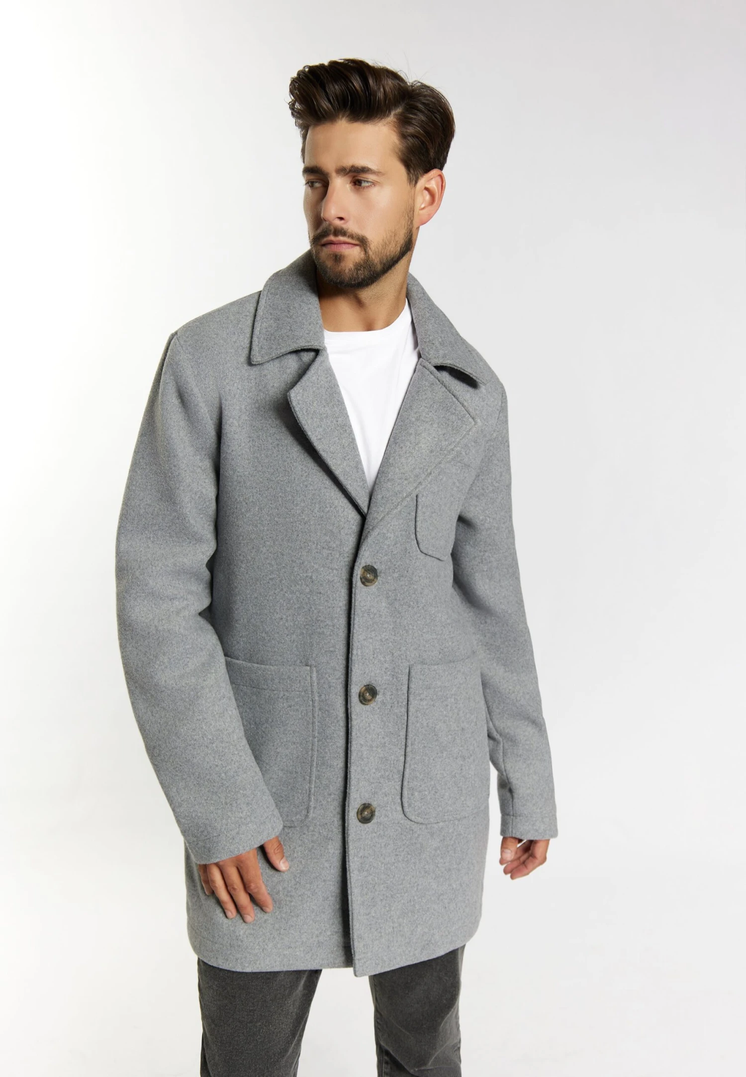 Cappotto CortoGrau Melange Uomo Cappotti 4DR22T0DV-C11 Dreimaster Cappotto CortoGrau Melange Uomo Cappotti 4DR22T0DV-C11 -Dreimaster bf090688f80340caaf4c1a9736d810fa scaled