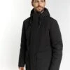 Dreimaster Wattierte LedkinCappotto InvernaleSchwarz Uomo Cappotti 4DR22T0EB-Q11 -Dreimaster d45f6f570615456cb3beee488f93ea97