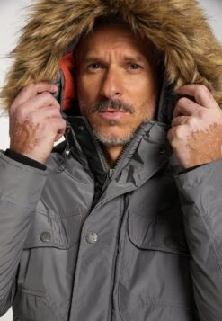 Dreimaster Boundry - Cappotto Invernale - Grau -Dreimaster d885746f85a140dcb283aa8dc9240c1c