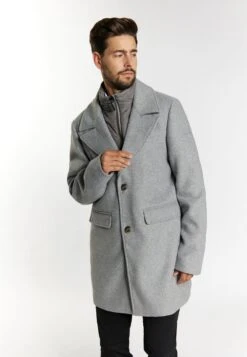 Dreimaster Cappotto Corto - Grau Melange